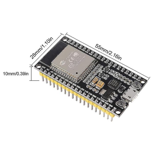 3st Esp-wroom-32 Esp32 2-i-1 2.4ghz -läge Wifi + Bluetooth Kärnor Mikrokontroller Processor För Id Black