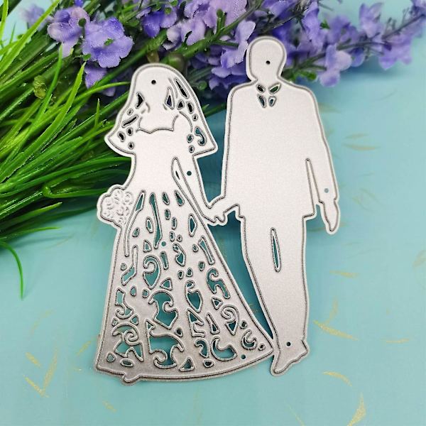 DIY Metalliska Skärformar, Julbubblor Prickiga Linjer Stjärnor Hjärtan Utsnitt, Metall Scrapbooking Schabloner För Kort
