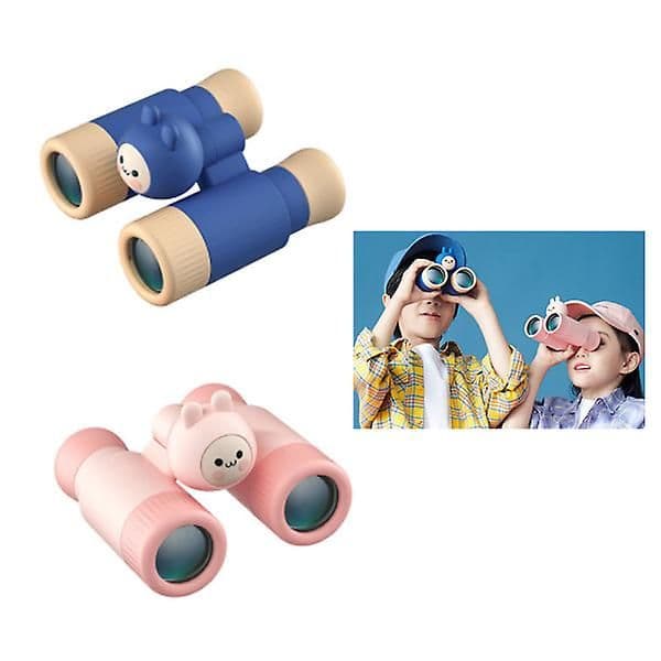 Children's Binoculars with High-Resolution Magnifying Glass Pink
