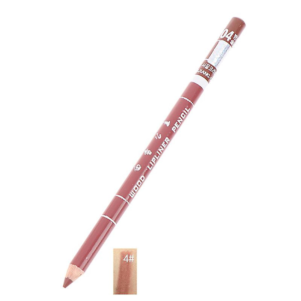 1 st professionell träläppstift, vattentät, långvarig läppstift N4