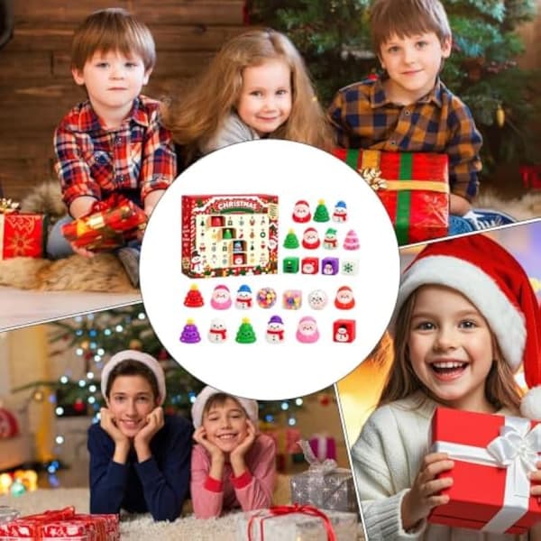 Adventskalender 2026 Festdekorasjon Flat 2D 24 dager