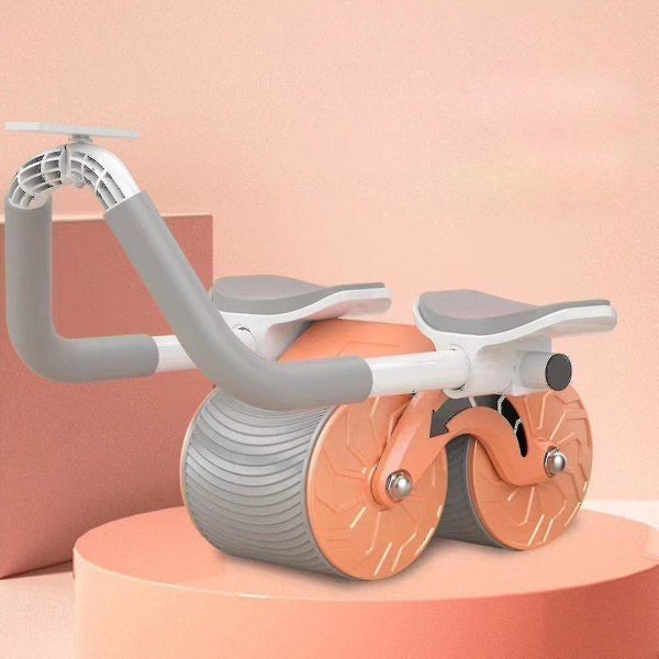 Automatisk Tilbagefjedrende Abdominal Rulle til Maveøvelser Fitnessudstyr til Hjemmet orange