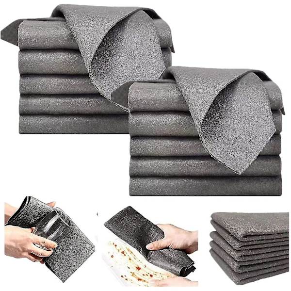 20 stk Tykke Magiske Glassrengjøringskluter Oppvaskklut Lintfri Klut Poleringsklut 30*30 1PC