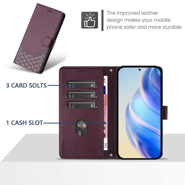 Deksel til Galaxy A16 4G-telefon Multicolor Dark Purple