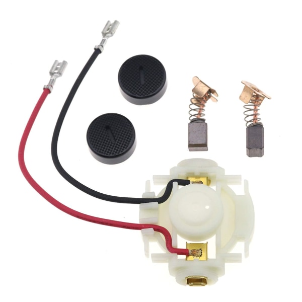 Sats med kolborsthållare och lock och borstar för Makita BGA450 BGA452 DGA452