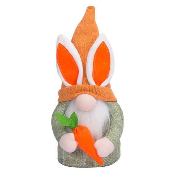 Påskdekoration Kanin Dockdekoration Meny Rudolph Ansiktslös Dockpresent NUO0400 Orange