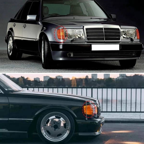 Forlykt hjørnelys foran blinklys Kompatibel med Benz E-klasse W124 1985-1996