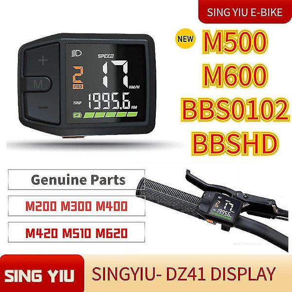 BAFANG-DZ41 display skærm egnet til ottekantet centralmotor M500 M600 BBS0102 HD instrument
