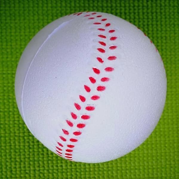 Skum stressball - Baseball Hvit