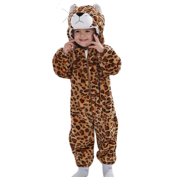 Reedca Toddler's Dinosaur Kostume Børne Sød hætte Onesie Dyrekostume Halloween Jaguar 3-6 Months