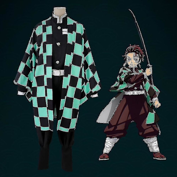 Kostume til børn i alderen 4-14 år - Anime-outfits-r Kamado Tanjiro 5-6 Years