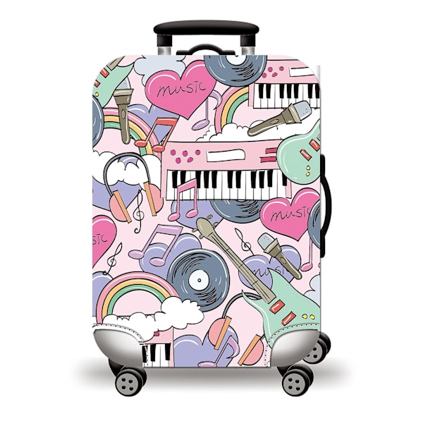 Jinzhaolai Kawaii Frozen Elsa Anime Cartoon Elastisk Resväska Skyddande Överdrag Dammskydd Flickor Present Restillbehör Till 18''-28'' Bagage H397 M