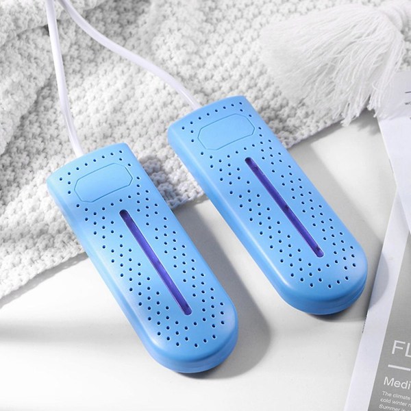 USB skotork med ultraviolett sterilisering Intelligent timing för skor Strumpor Tofflor, blå