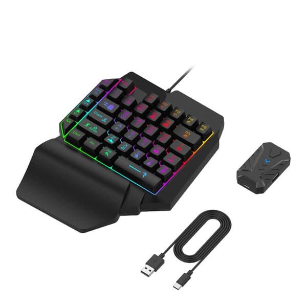 Tastatur- og musekonverterer Mobilspilltastatur og museadapter for mobiltelefon null - null - Converter plus mouse Converter plus mouse
