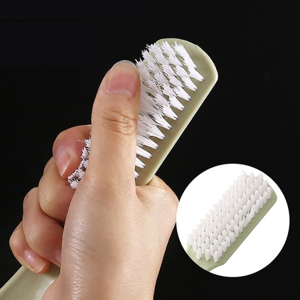 Plastbørste for negledesign, multifunksjonell vaskbørste, skobørste, 10 stk