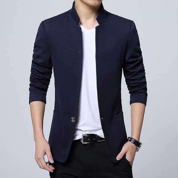 Slim Fit miesten bleiseri / takki Black L