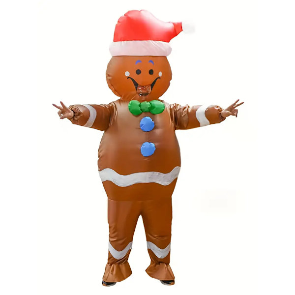 Oppustelig Cookie Mand Kostume er perfekt til fødselsdage, Halloween og karnevalsfester, spil og forestillinger Adults