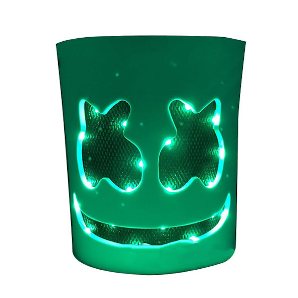 /#/Marshmello LED-mask DJ Cosplayhjälm Marshmello Kostym Mask Lig/#/