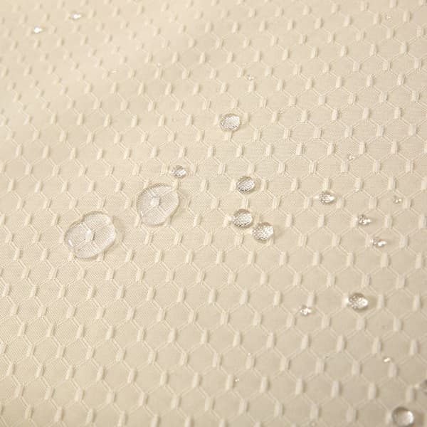 Beige badeforhæng 150 bred * 200 høj CM