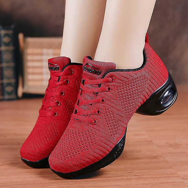 Damesko Åndbare Slip-On Dansesko Anti-Skridsikker Løbesko 2G1902 Red 40