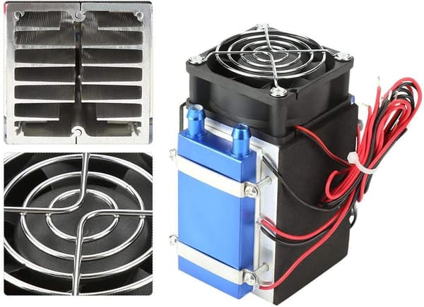2025 Seneste Model Halvlederkøler DC 12V 4-Chips Halvlederkølemaskine Køler DIY Radiator Luftkøleenhed (DC 12V 4 C