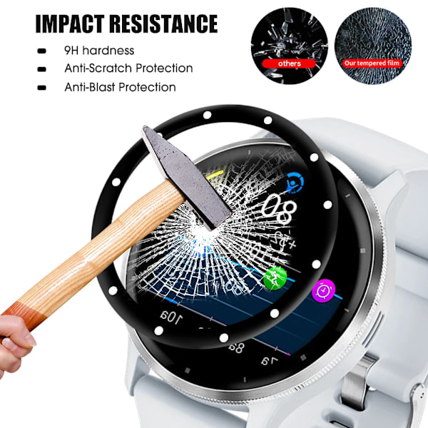 3D Böjd Mjukt Skärmskydd för Garmin Venu 2 Plus Venu3 Venu 3S Smartwatch Tillbehör Klar Anti-Repskydd för Venu 2 Plus 2-pack