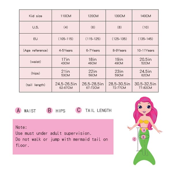 3-delat set flicka sjöjungfru svans bikini badkläder set STYLE 2 STYLE 2 120cm