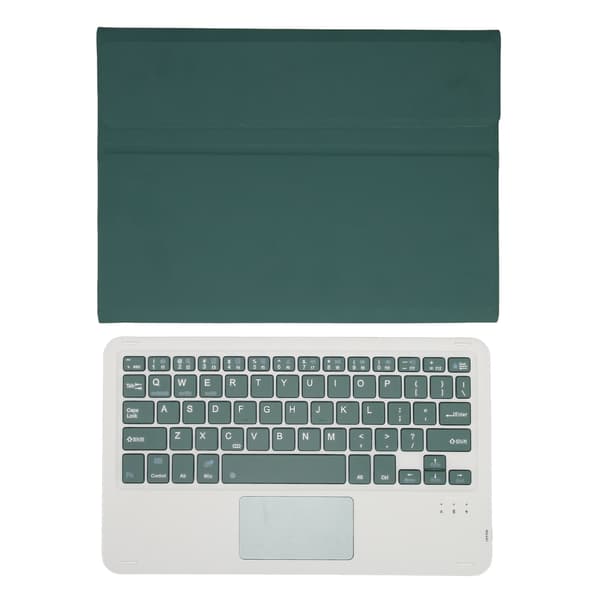 Keyboard Case for Galaxy Tab A8 10.5in 2022 Detachable Wireless Bluetooth Keyboard TPU Case Dark Green with Touchpad