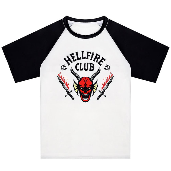 Stranger Things 4 Hellfire Club Kasket/T-shirts/Skjorter/Outfit Sæt Til Voksne Børn Short Sleeve T-Shirt 2XL