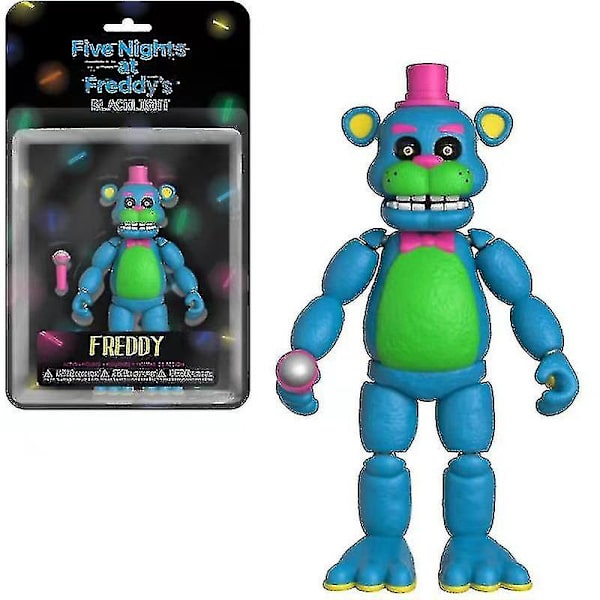 Fnaf Security Breach Toimintahahmot Liikkuvat Nivelten Bonnie Foxy Freddy Chica Anime Hahmo Pvc Mallilelut Korkealaatuiset BL Freddy 14cm