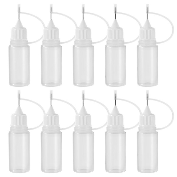 10ml Genanvendelige Plastikflasker med Tryk-Spids Applikator