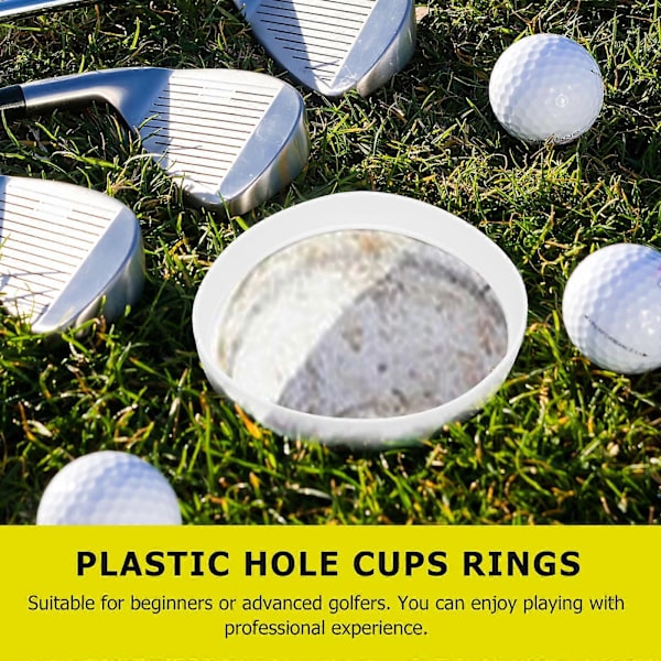 3 stk. Plastik Putting Green Hul Cups Ringe Golf Hul Cups Ringe Putting Træningshjælp