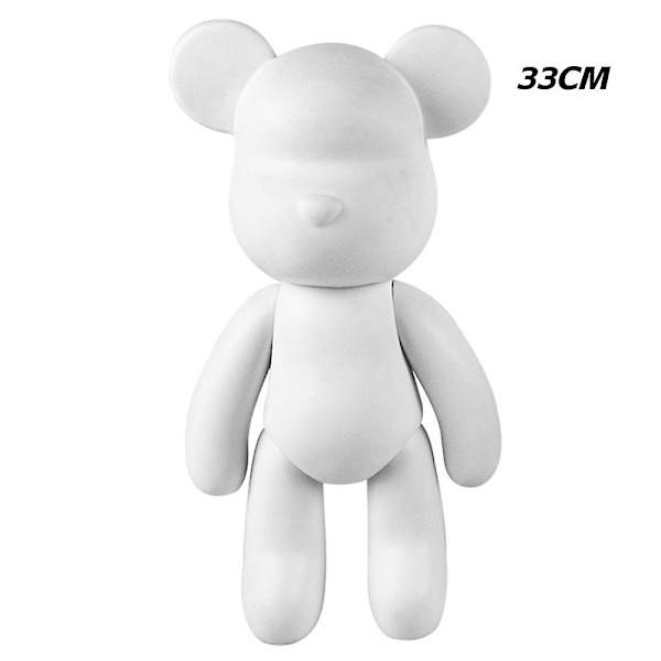 Tee-se-itse maalaus Teddy Bear Violent Bear Fluid Painting Luova sisustus 33cm