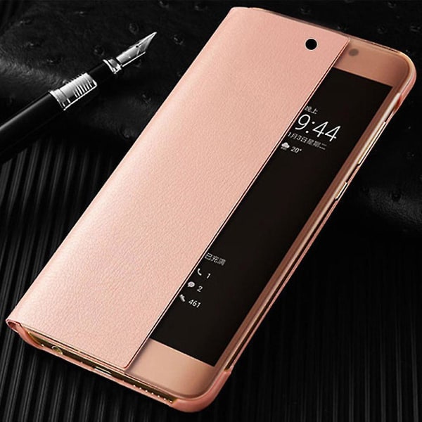 Kiinnitä Smart View case Huawei P20 Lite Auto Sleep Wake Up -puhelimen cover case H:lle For P20 Lite For Rose Gold
