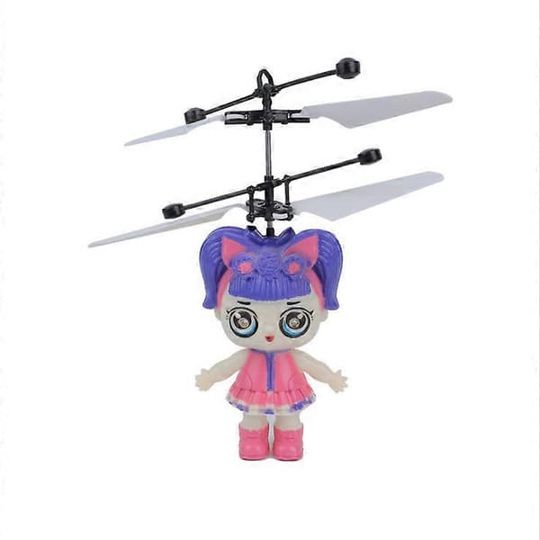 Legetøj Induktionsflyvende Helikopter Speed Drone Legetøj BLÅ COD KK5555 Surprise Doll Orange
