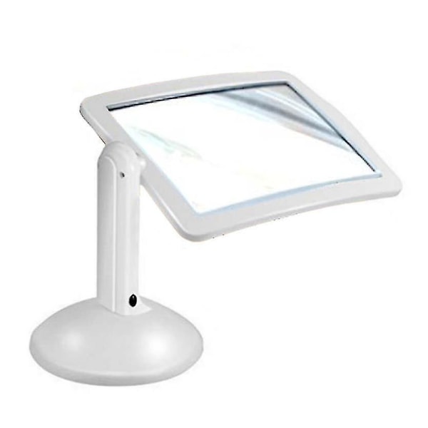 3x Stor Sida-Förstoringsglas 360 Graders Rotation Med Ljus Och Stativ, Bärbar LED-Förstoringsglas För Läsning