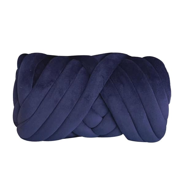 Tykt Garn Strikning Til Arm Strik Blødt Garn 250g Til DIY Tæppefremstilling Deep Blue