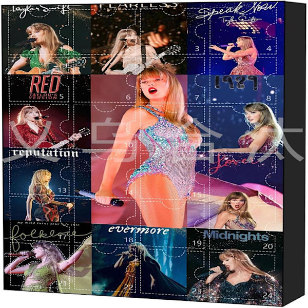 Uusi Taylor Swift Joulukalenteri 24 Nukella ja Avaimenperällä - Yllätys Blind Box Taylor 2 Taylor 2 Taylor 2 Three-dimensional [doll]