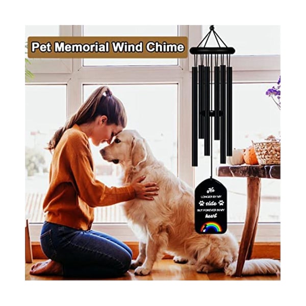 Pet Memorial Wind Chimes, Pet Remembrance Gift In Memory Hund aflevering, dødsfald Windchime for Tab