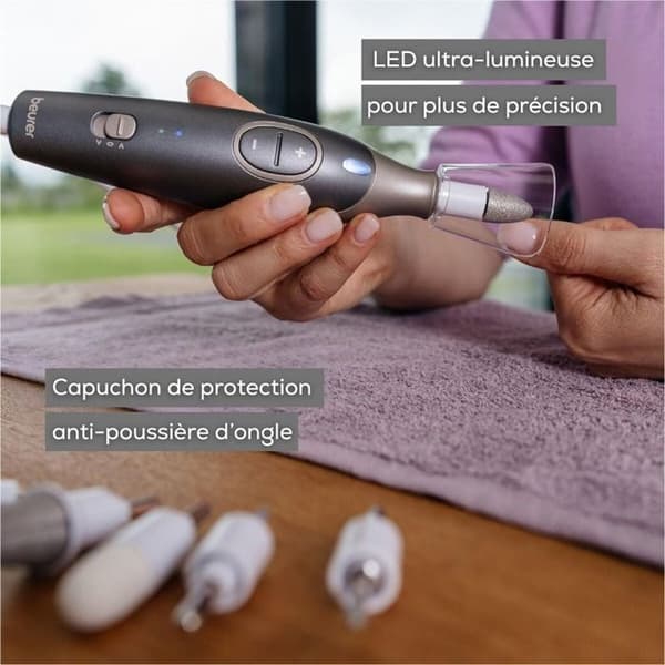 Beurer MP 1R Smooth+ Electric Manicure/Pedicure Device Kolgrå