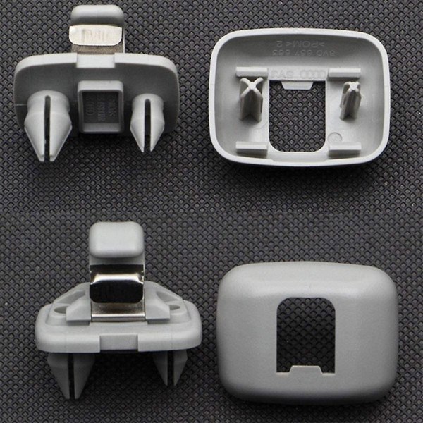 2pcs Sun Visor Hook Clip Holder 8u0857562 8e0857562 For Aaudi A1 A3 A4 A5 Q3 Q5 2013-2015