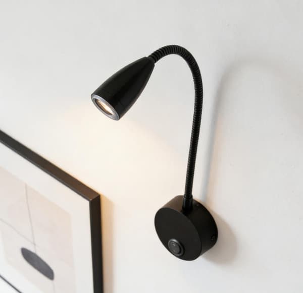 Reading Lamp - LED Wall Lamp - Aluminum - 6000k Cool White - Requires 2 Bulbs, Small Night Light