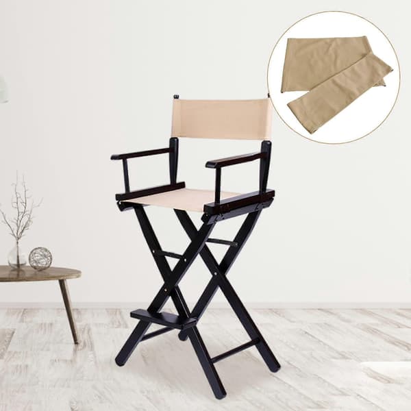 Canvas Backrest Seat Fabric for Folding Chair/Stool/Seat Khaki-