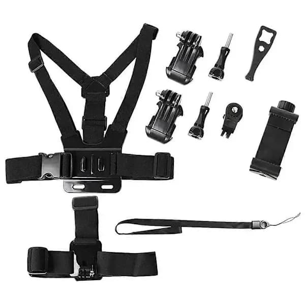 Type A Universell Kamerabryst Hode Monteringsstropp Plast+Legering+Nylon Telefonklemme Holder Feste
