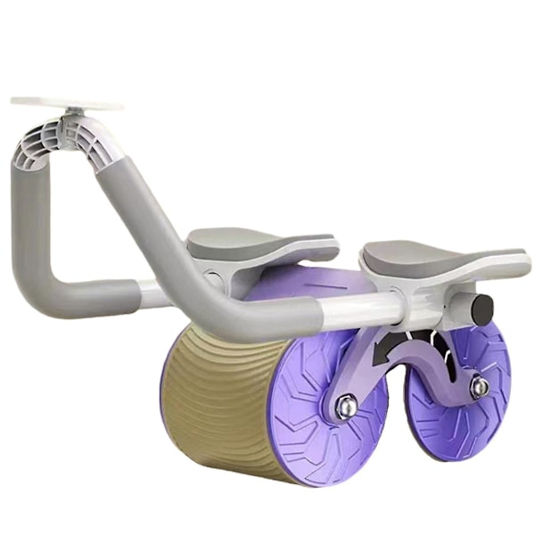 Automatisk Tilbagefjedrende Abdominal Rulle Træning Abdominal Muskel Artefakt Træningsudstyr Husholdning purple