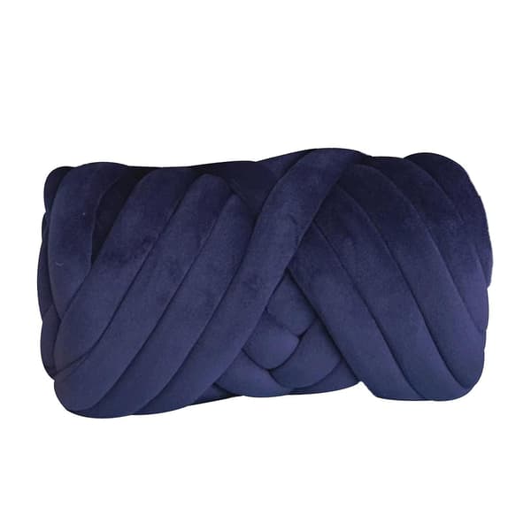 Tykt Garn Strikning Til Arm Strik Blødt Garn 250g Til DIY Tæppefremstilling Deep Blue