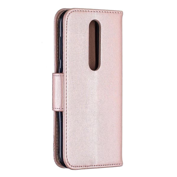 Imprint Butterfly Læder Wallet Case til Nokia 4.2 - Grøn Multicolor Rose Gold