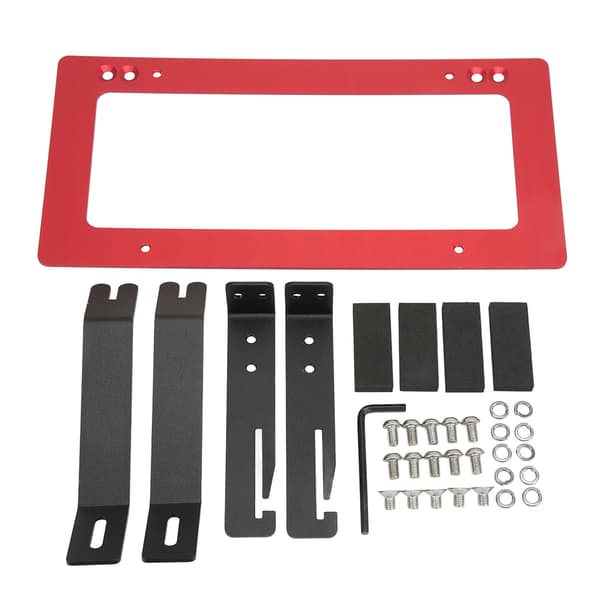 Tesla Model Y 2017 2022 Front License Plate Holder Aluminum Alloy Bracket Red Replacement