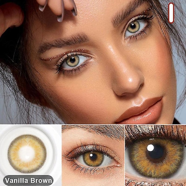 Flerfärgade linser Kontaktlinser Färgade kontaktlinser Grön färgkontaktlinser I