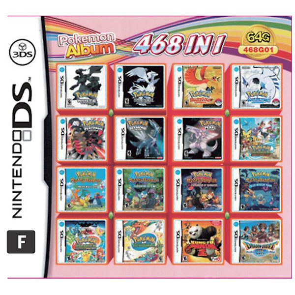Kompilerings-spelkassett för Nintendos DS 3DS 2DS Super Combo Multi-kort F